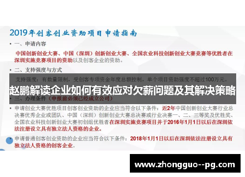 赵鹏解读企业如何有效应对欠薪问题及其解决策略