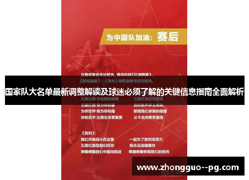 国家队大名单最新调整解读及球迷必须了解的关键信息指南全面解析