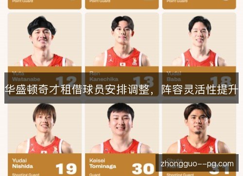华盛顿奇才租借球员安排调整,阵容灵活性提升 华盛顿奇才租借球员安排调整,阵容灵活性提升